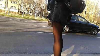 Slender brunette chick with small boobies rides a large meat pole