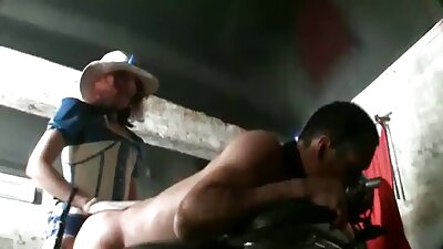 Redhead babe in black stockings enjoys anal